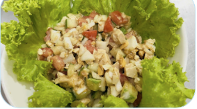 Tofu Salted Egg Creamy Salad